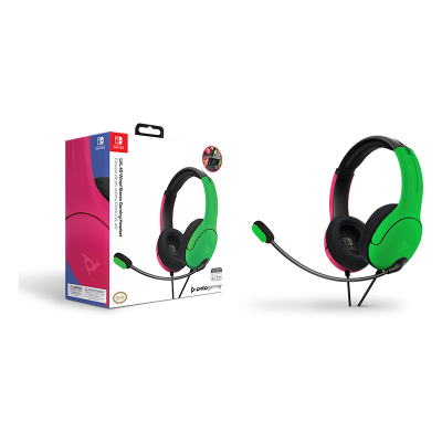 PDP - LVL40 Wired Headset pour Nintendo Switch - Rose/Vert