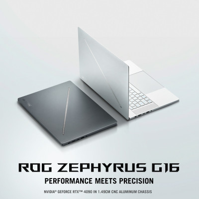 ASUS ROG Zephyrus G16 GU605MI-QP121W-BE Laptop 40.6 cm (16") WQXGA Intel Core Ultra 7 155H 32 GB LPDDR5x-SDRAM 1 TB SSD NVIDIA GeForce RTX 4070 Wi-Fi 6E (802.11ax) Windows 11 Home Grey, Black