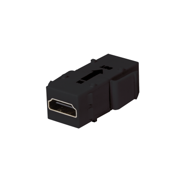 LOGILINK KEYSTONE COUPLER HDMI WITH REPEATER BLACK
